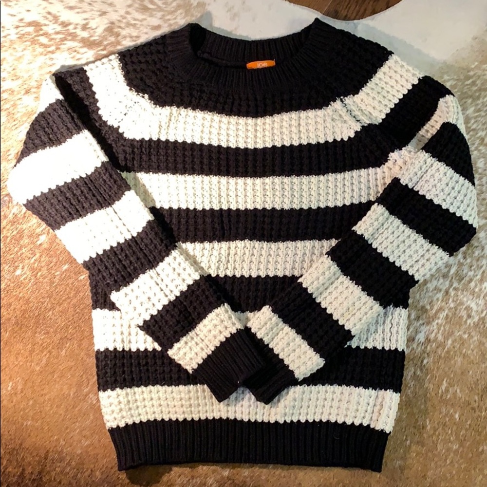Joe Fresh Black and White Knit Sweater